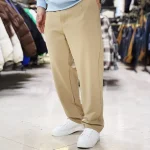 شلوار نیم بگ پارچه مازراتی