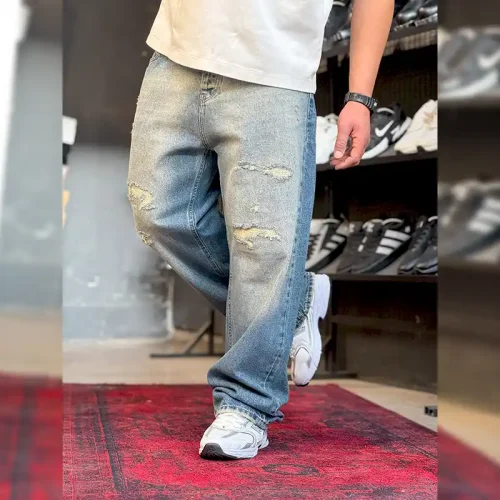 شلوار بگ پاچه ترک دوخت صنعتی